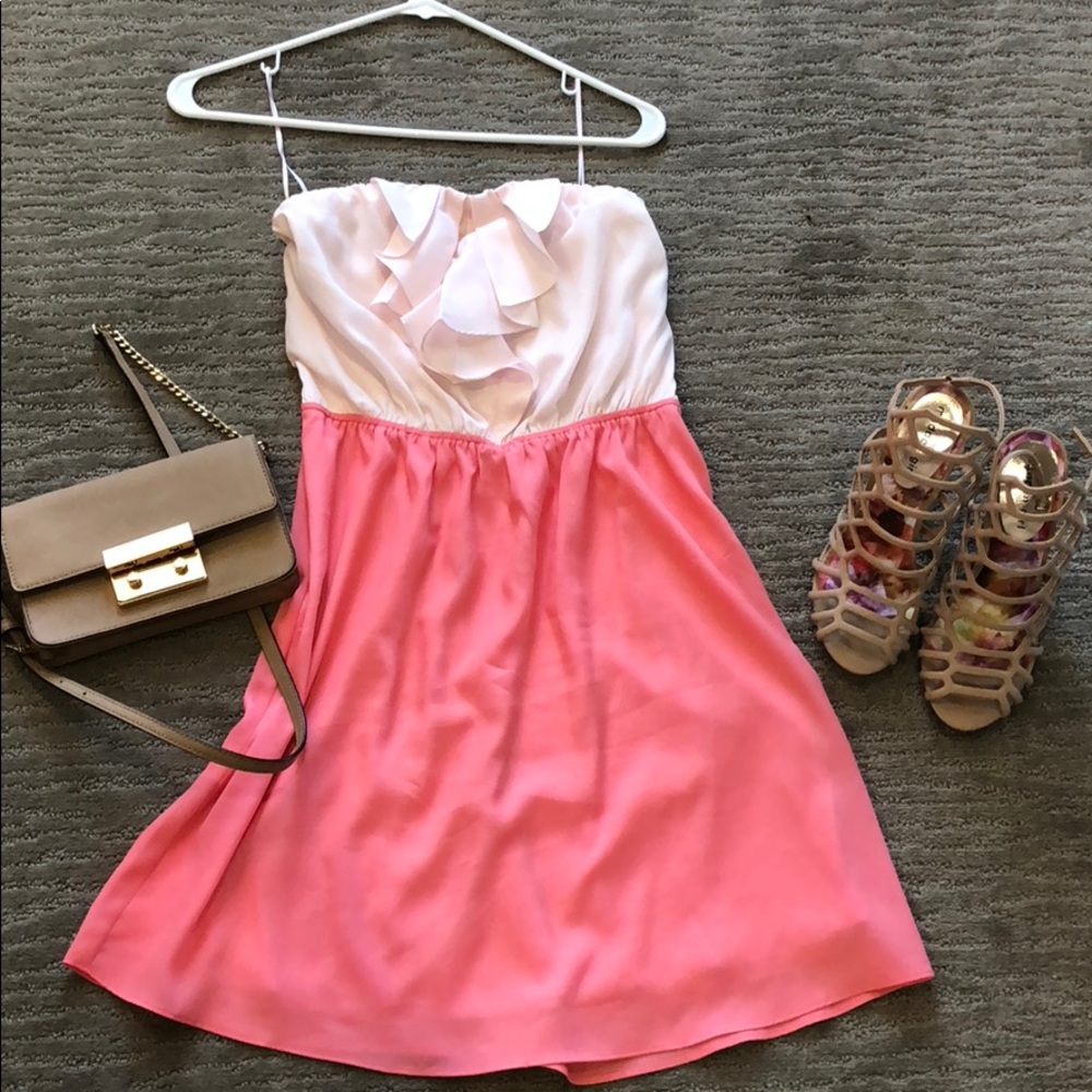 Express pink dress
